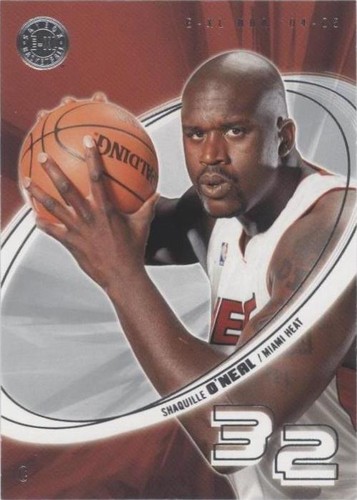 NBA シャキールオニール　Shaquille O'Neal SHAQ HEAT 2004-05 E-XL Exceptional XL #1EXQ Shaquille O'Neal PSA 7