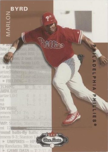 2002 Fleer Box Score - Marlon Byrd #156