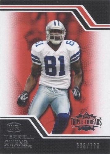 2008 Topps Triple Threads Terrell Owens #56