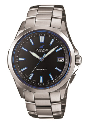 Pre-owned Casio Oceanus Ocw-s100-1ajf Men's Watch Radio Solar Titanium Black