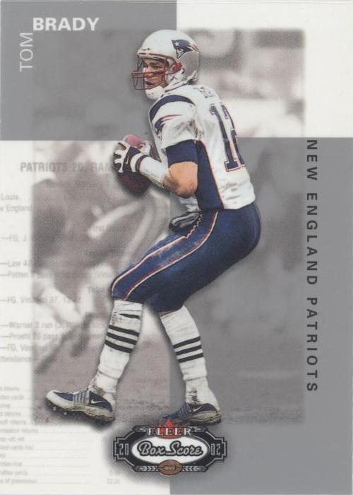 2002 Fleer Box Score Tom Brady #22