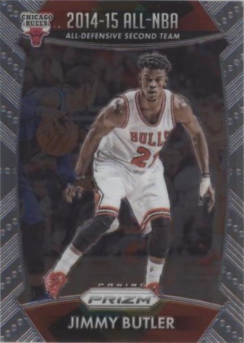 2015-15 Panini Prizm Silver NBA Defensive Team JIMMY BUTLER 2015-15 Panini Prizm Silver NBA Defensive Team JIMMY BUTLER