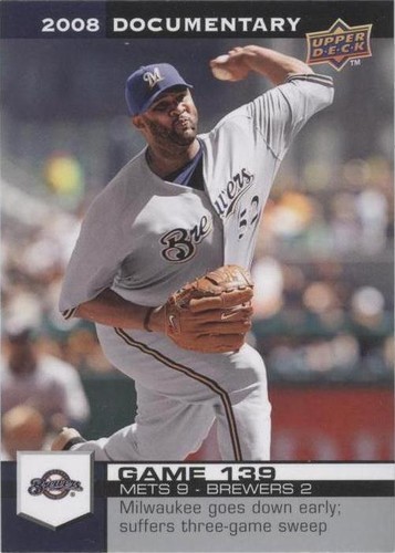 2008 Upper Deck Documentary - C.C. Sabathia #4128