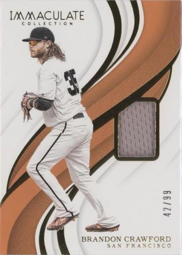 2019 Panini Immaculate Collection - Brandon Crawford #105