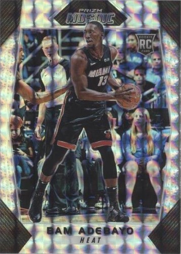 2020-21 Bam Adebayo Panini Mosaic Overdrive Prizm #19 Miami