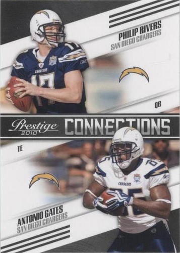 2010 Playoff Prestige Antonio Gates Philip Rivers #7