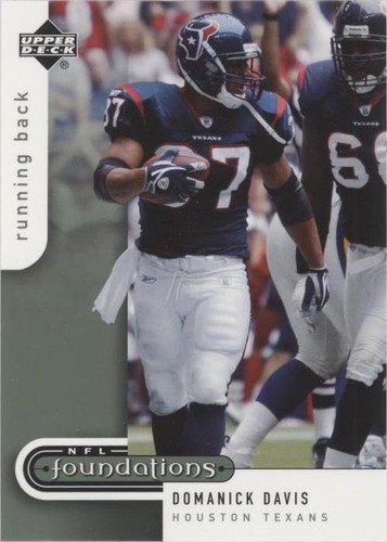 2005 Upper Deck NFL Foundations Domanick Davis #38