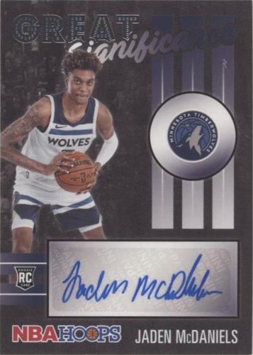 2020-21 Panini NBA Hoops - Jaden McDaniels #GS-JMC