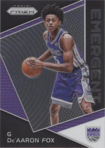 2017-18 NBA Panini Prizm De'Aaron Fox Silver Prizm Rookie RC #24