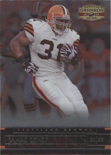 2007 Donruss Gridiron Gear Jamal Lewis #72