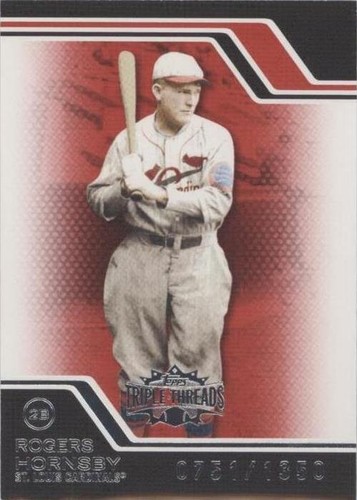 2008 Topps Triple Threads - Rogers Hornsby #70