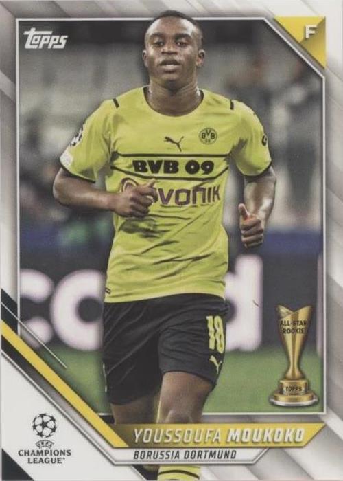 2021-22 Topps UCL Collection Youssoufa Moukoko #129