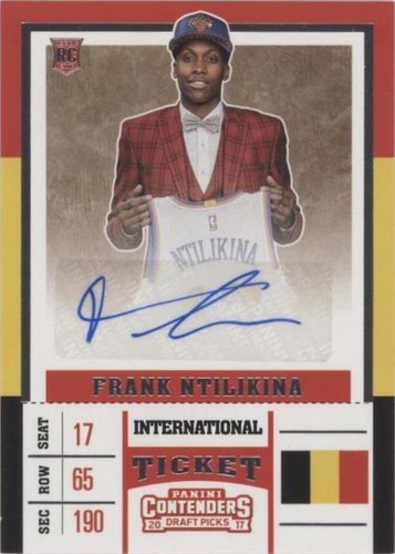 2017-18 Panini Contenders Draft Picks - Frank Ntilikina #111