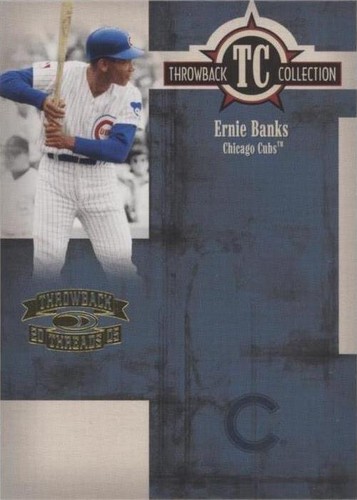 2005 Donruss Throwback Threads - Ernie Banks #TC-14