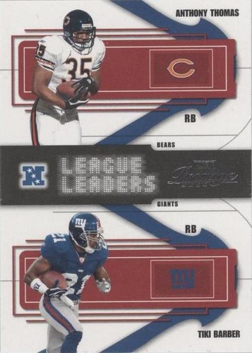 2004 Playoff Prestige Anthony Thomas Tiki Barber #LL-14