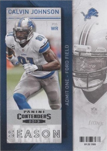 2013 Panini Contenders Calvin Johnson #59