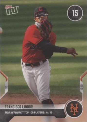 2021 Topps Now MLB Network Top 100 Players - Francisco Lindor #T-15