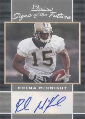 2007 Bowman Rhema McKnight #SF-RM