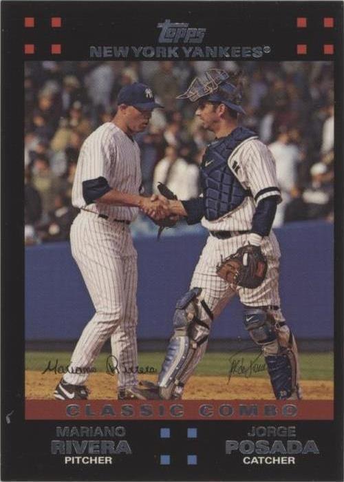 2007 Topps New York Yankees Limited Edition Gift Set - Jorge Posada Mariano Rivera #NYY41