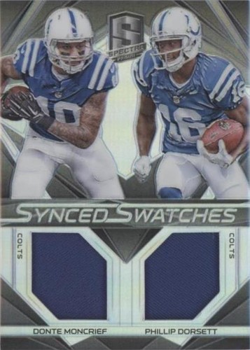 2015 Panini Spectra Donte Moncrief Phillip Dorsett #SS-IND