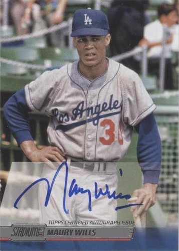 2014 Topps Stadium Club - Maury Wills #SCA-MW