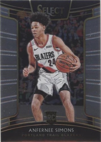 Anfernee Simons 18/19 Panini Select Die-Cut Blue Prizm