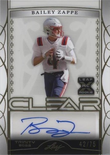 2022 Leaf Trinity Bailey Zappe #CA-BZ1