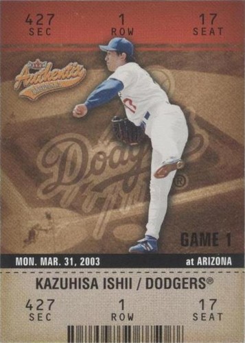 2003 Fleer Authentix - Kazuhisa Ishii #31