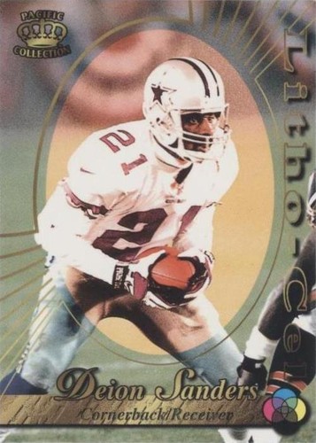 1996 Pacific Litho-Cel Deion Sanders #LITHO-27