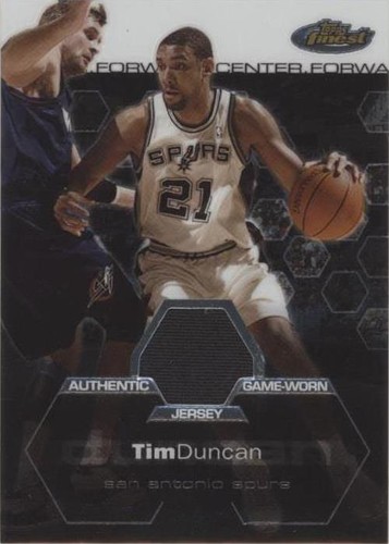 2002-03 Topps Finest - Tim Duncan #126