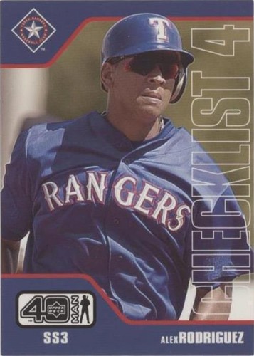2002 Upper Deck 40 Man - Alex Rodriguez #1174