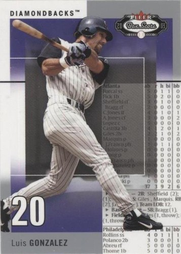 2003 Fleer Box Score - Luis Gonzalez #17