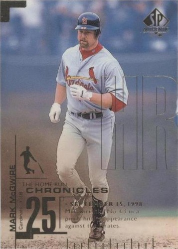 1999 SP Authentic - Mark McGwire #HR63