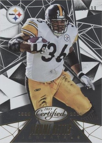 JEROME BETTIS 2015 CERTIFIED FOOTBALL SP INSERT CARD #124