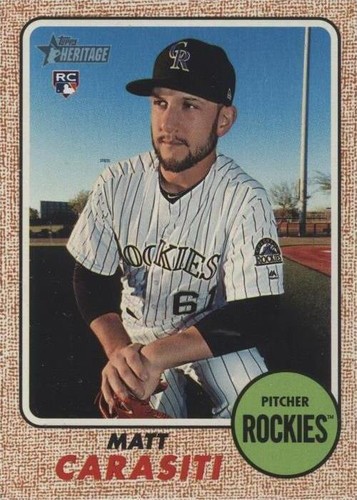 2017 Topps Heritage High Number - Matt Carasiti #609