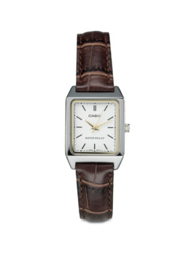 Casio Woman Watch Analog Leather Band LTP-V007L-7E2