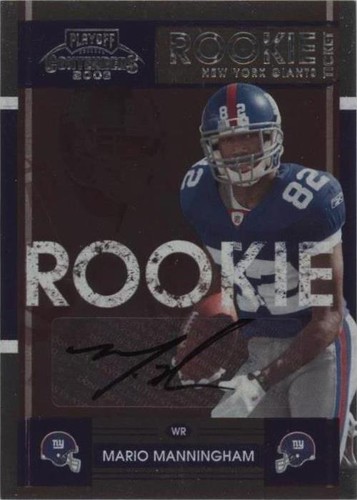 2008 Playoff Contenders Mario Manningham #174
