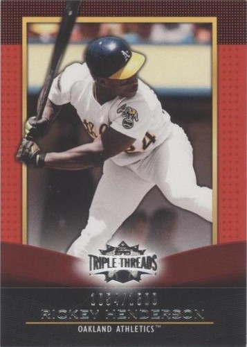 2011 Topps Triple Threads - Rickey Henderson #78