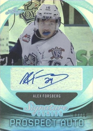 2015 Leaf Signature Series - Alex Forsberg #SP-AF1