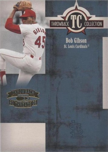2005 Donruss Throwback Threads - Bob Gibson #TC-45