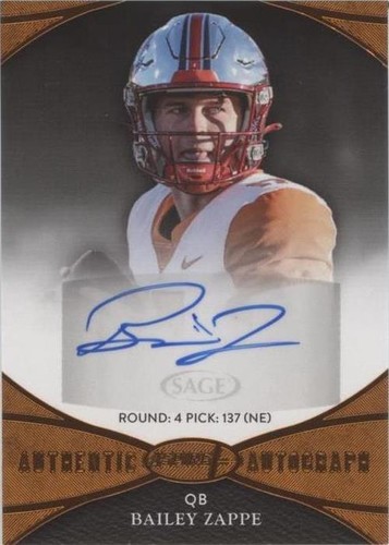 2022 Sage Aspire Bailey Zappe #ASP-BZ
