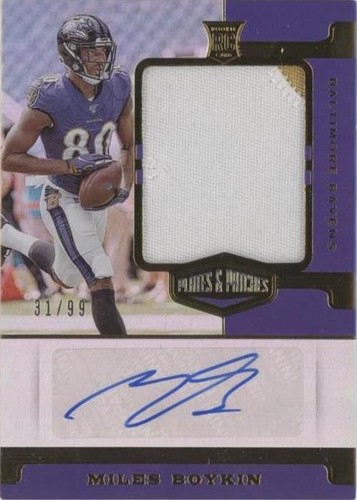 2019 Panini Plates & Patches Miles Boykin #RPA-MBO