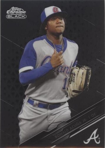 2020 Topps Chrome Black - Ronald Acuña Jr. #75