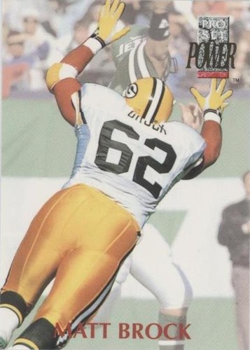 1992 Pro Set Power Matt Brock #62