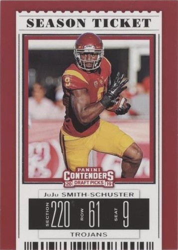 2019 Panini Contenders Draft Picks JuJu Smith-Schuster #55