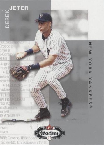 2002 Fleer Box Score - Derek Jeter #1
