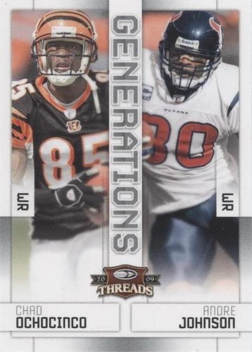 2009 Donruss Threads Andre Johnson Chad Johnson #9