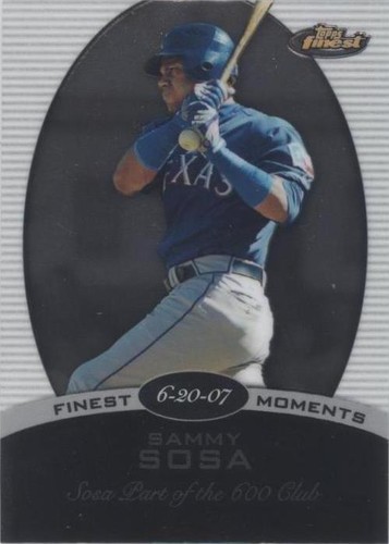 2008 Topps Finest - Sammy Sosa #FM-SS