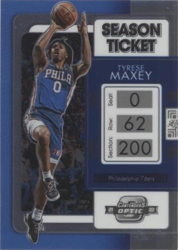 2021-22 Panini Contenders Optic - Tyrese Maxey #15