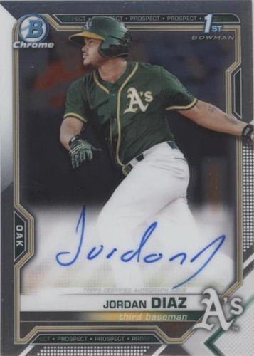 2021 Bowman Chrome - Jordan Diaz #CPA-JDI